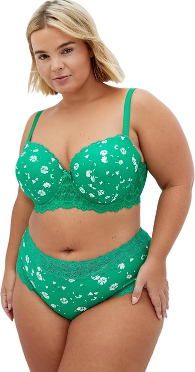 City Chic Plus Size Bra - Hailey Print Contour
