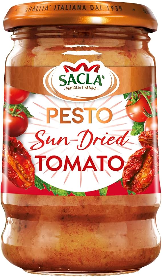 Sacla Sun Dried Tomato Pesto – with Basil & Cheese