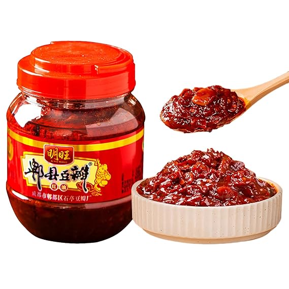 JLecker Pixian Doubanjiang Chili Bean Paste, Fermented Broad Bean Paste, Sichuan Dou Ban Jiang, 500g/17.63oz