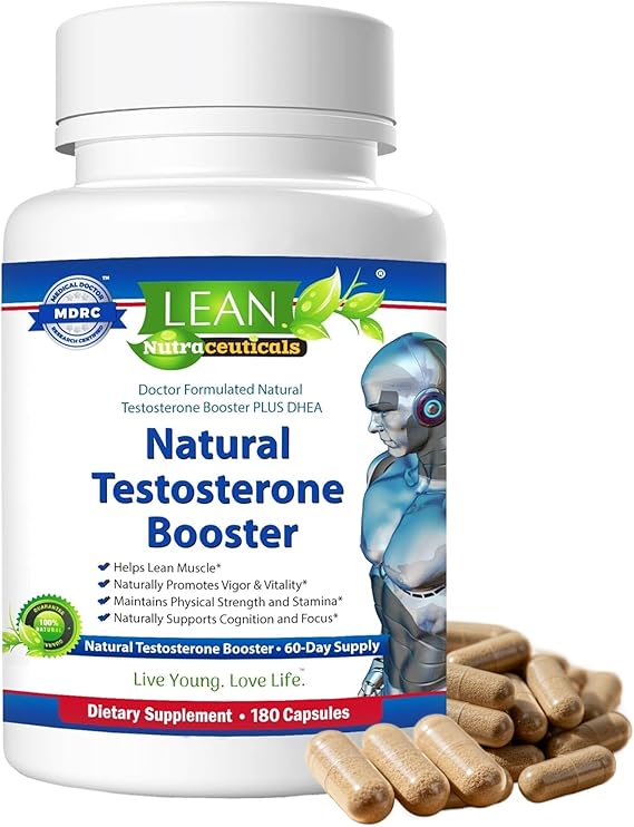 Testosterone Libido Booster Supplement for Men, Tongkat Ali DHEA Boron L-arginine Hornygoatweed Zinc Male Enhancing Muscle Builder Workout Energy Pill with Tribulus Terrestris Maca Root, 180 Capsules