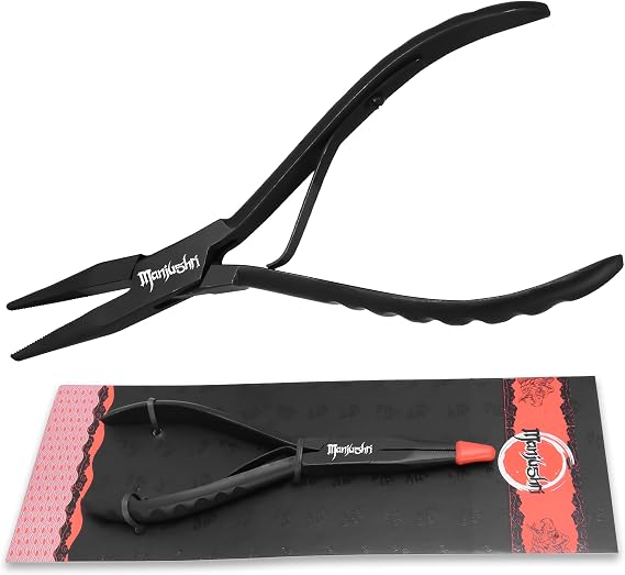 Manjushri Precision 6 Inches Fish Pin Bone Pliers Tweezers for Removing, Plucking and Pulling Pin Bones Kitchen Pleirs Fish Bone Remover(Silver)
