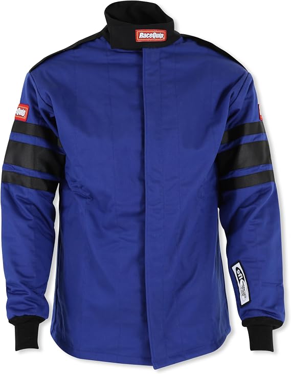 RaceQuip 121023RQP 120 Series Race Jacket SFI 3.2A/5 Blue/Black Stripe Medium