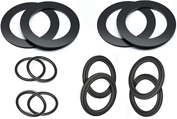 25076RP Washer and Ring Kit for 1-1/2in Fittings, O-Ring Rubber Washer for Intex Pool Plunger Valves and Intex Replacement Gasket - 10745, 10262 and 10255 (12 Pack)