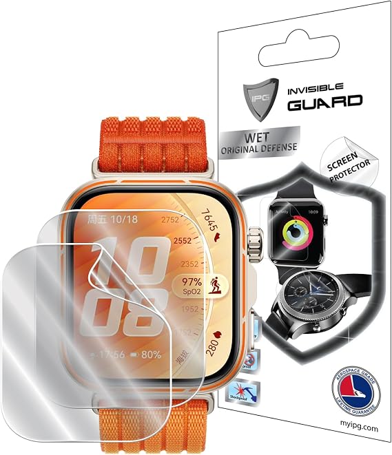 Huawei Watch Fit 5 Pro ile uyumlu IPG Ekran Koruyucu (2 Adet)
