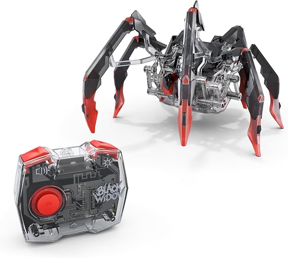 HEX BOTS Black Widow RC Crawler, Multicolor, 6 x 6 x 10.13 inches, Ages 8+