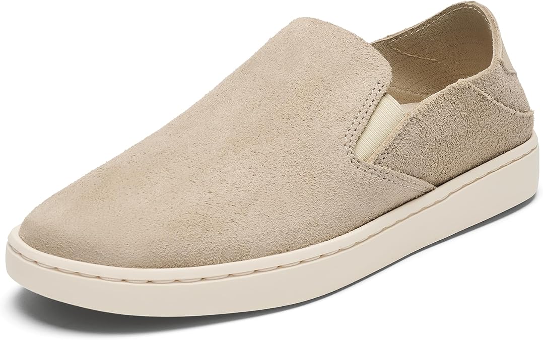OluKai Pehuea Luxe Women's Suede Slip-On Shoes, Easy On & Off Design