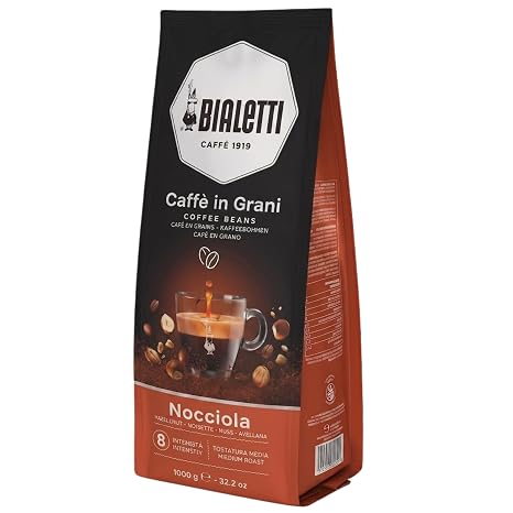 Bialetti Esperto Grani Coffee Beans Hazelnut Flavour 1 kg