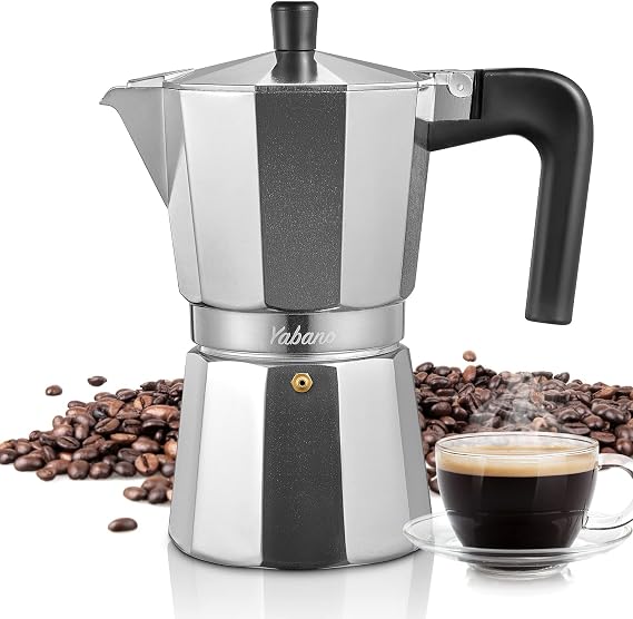 Yabano Stovetop Espresso Maker 9 Cup Italian Moka Coffee Pot