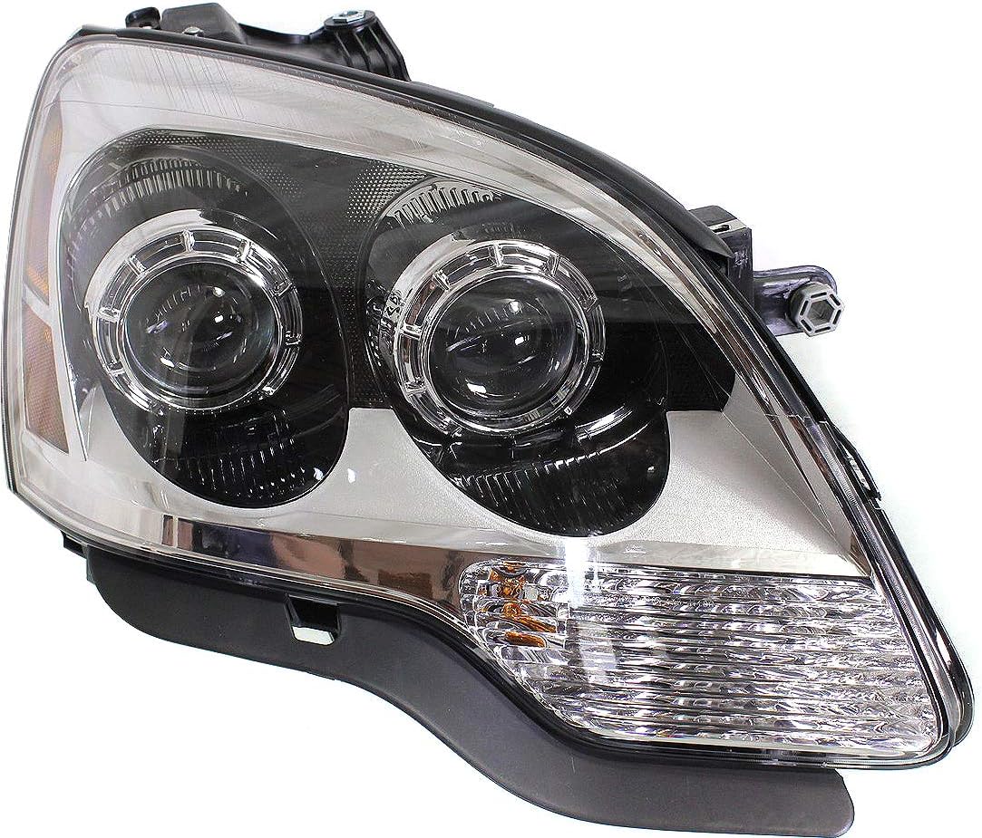 Evan Fischer Passenger Side Headlight for GMC Acadia 2008-2012 Halogen With bulbs Replaces# 20912394