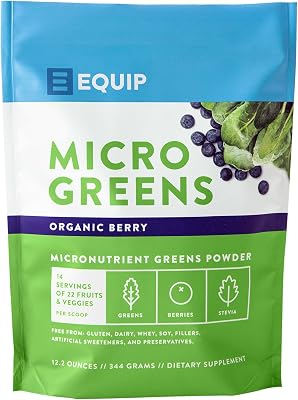 100% Organic Green Superfood Powder - 22 Whole Foods Blend Wheatgrass, Alfalfa Leaf, Spirulina, Kale, MCT and Berries - Digestive Enzymes & Phytonutrients to Boost Immune System - 30 Servings