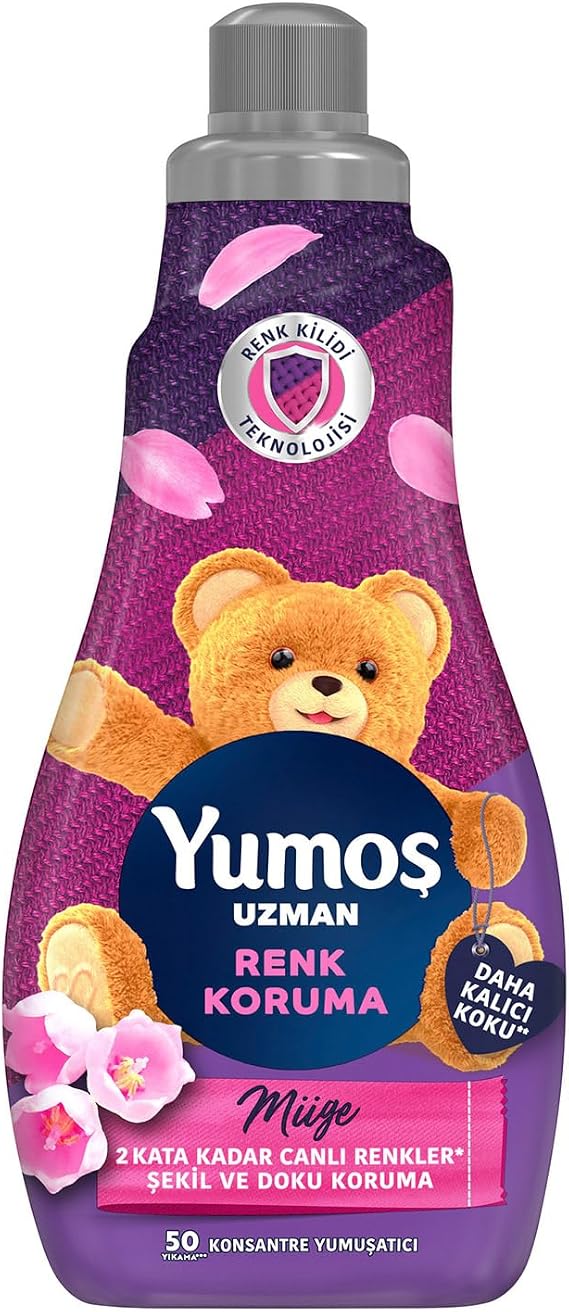 Yumoş Uzman Konsantre Çamaşır Yumuşatıcısı Renk Koruma Kalıcı Koku 1200 ML 50 Yıkama