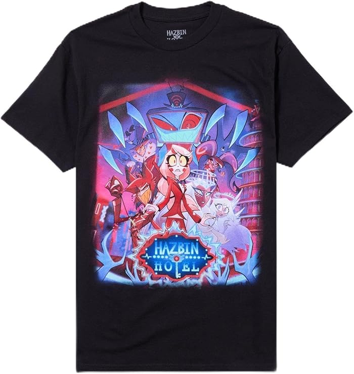 Hot Topic Hazbin Hotel Season 2 Poster T-Shirt Black