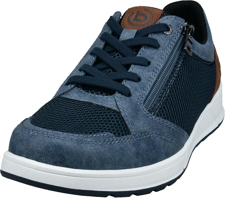 Bugatti Herren Casual Sneaker mit Reißverschluss strapazierfähige Laufsohle
