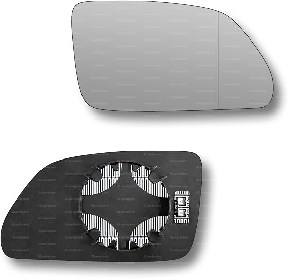 Less4spares Replacement Wing Mirror Glass Right Compatible with Skoda Octavia 2004-2009 CLIP-ON Driver Off side Heated with Blind Spot