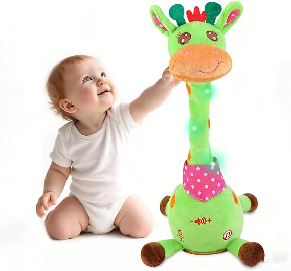 MIAODAM Dancing Talking Giraffe Toys, Singing Giraffe Stuffed Animal