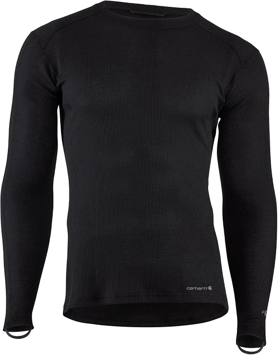 Carhartt Men's Force Midweight Waffle Base Layer Crewneck Top
