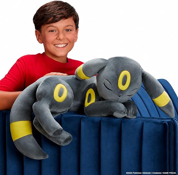 Pokemon Umbreon Sleeping Plush - 18-Inch Premium Plush in Sleeping Pose