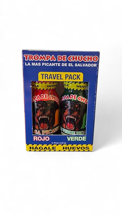 Trompa De Chucho Hot Sauce Minis Combo Pack One Red One Green