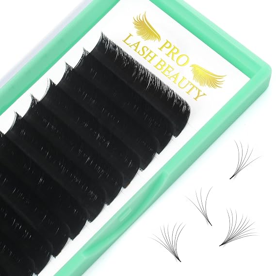 CC-0.07-13 Volume Lash Extensions Rapid Blooming Lashes 9 to 20 mm Mega Volume Lash Extensions C D curl Flowering Rapid Blooming Eyelash Extensions(CC-0.07,13mm)