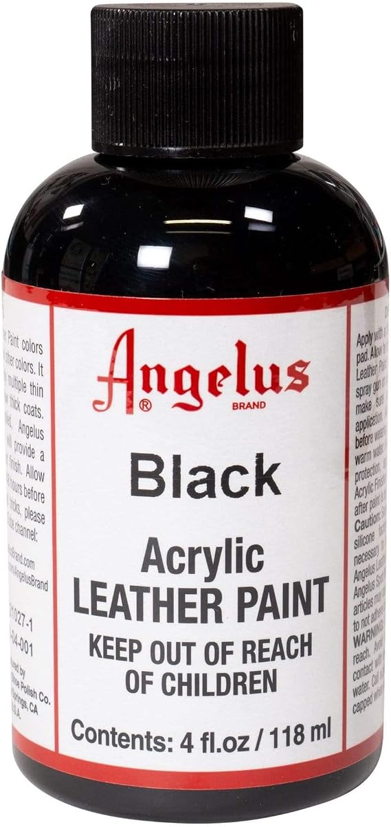 Angelus Acrylic Leather Colour 118 ml black black