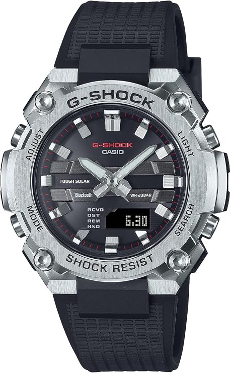 Casio Watch G-Shock Domestic Genuine Product G-STEEL with Bluetooth, Tough Solar GST-B1000/B600/B400/B100, Black
