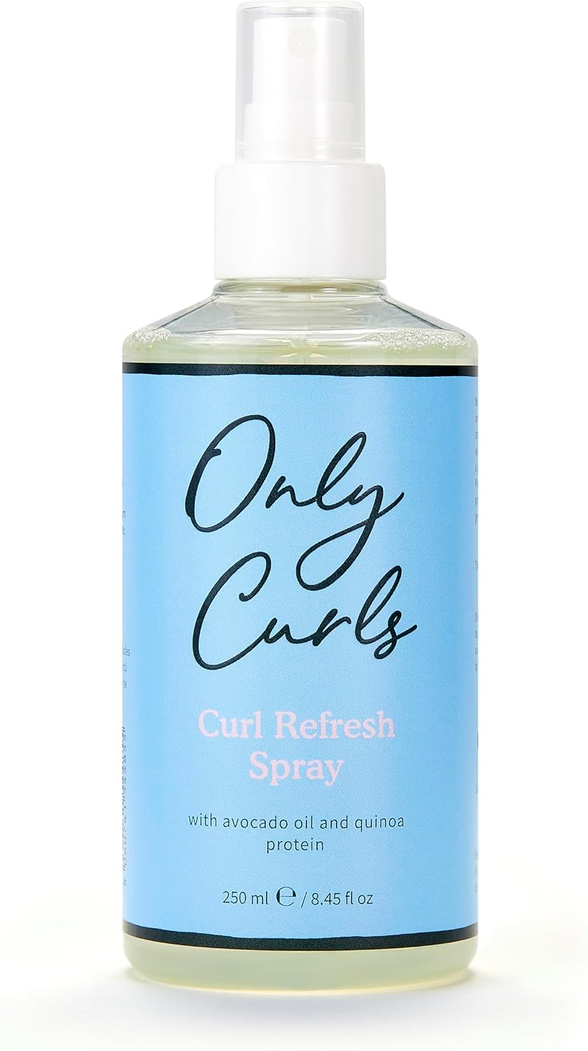 Only Curls Curl Refresh Spray, 250ml, Curly Hair Product, Moisturising, Styling Mist, Next Day Curl Revitaliser, Defined, Hydrated & Frizz-Free Curls Without Stickiness, For All Curly Hair Types