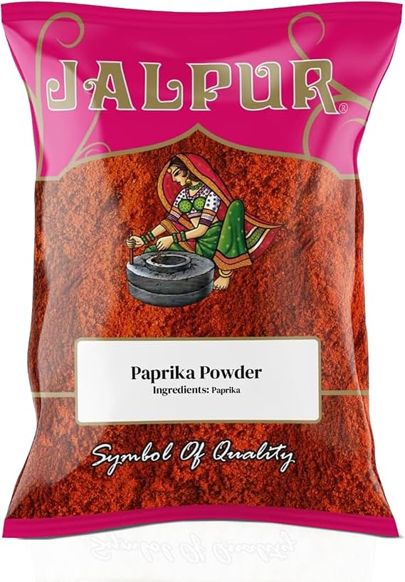 Jalpur Paprika Powder 100g – Premium Ground Spice | Rich Red Colour & Mild Sweet Heat | Ideal for Rubs, Stews, Paella & More | Authentic Jalpur Brand