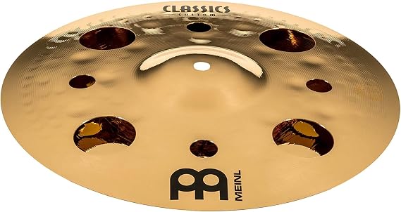 Meinl 12" Trash Stack Cymbal Pair with Holes - Classics Custom Brilliant - Made In Germany, (CC12-STK)