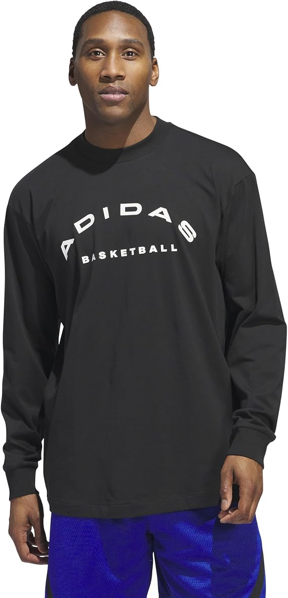 Adidas Mens Select Long Sleeve Basketball T-Shirt