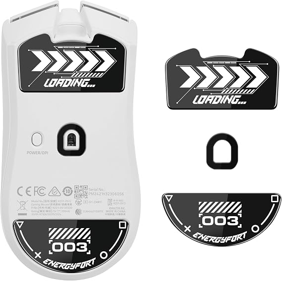 Razer Viper V3 Pro Gaming Mouse Skates - Rounded Curved Glass Feet Replacement, Super Fast Smooth and Durable Sole Stickers