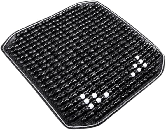 Cooling Pad Wood Beaded Seat Cooling Seat Mat for Automobile, Black