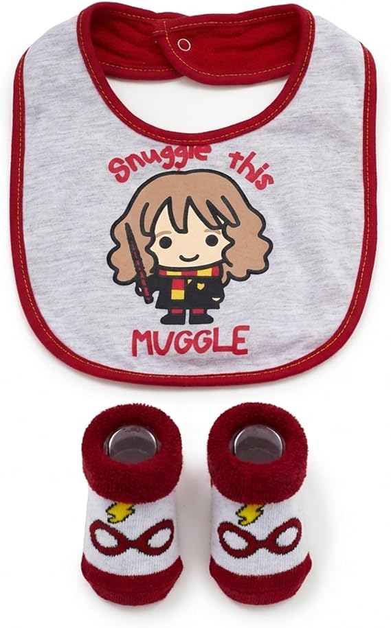Harry Potter Baby Unisex Bib and Bootie Set Gifts for Baby