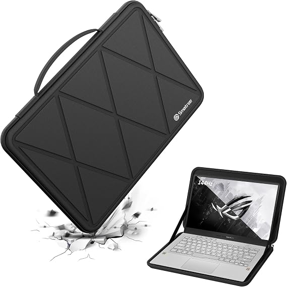 Smatree Hard EVA Case for 14" ASUS 2021 ROG Zephyrus G14 GA401QM-XS98Q-WH | Compatible for 14 inch ASUS 2021 ROG Zephyrus G14 GA401QM-XS98Q-WH, Chromebook Flip CX3 CX3400, Anti-Shock Bag (X8251)