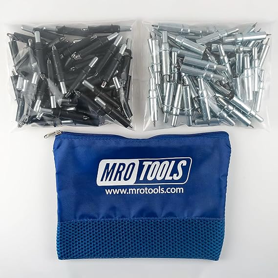 50 5/32 & 50 3/32 Zephyr Kwik-Lok Cleco Fasteners w/Carry Bag (KZ3S100-6)