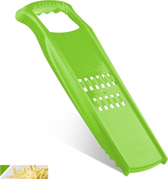 Borner Rosti PowerLine Potato Grater Vegetable Grater for Swiss Rosti (Potato Hash Browns), Zucchini Fritters Vegetable Shredder for Raw Potatoes, Zucchini & More Slicer (Green)