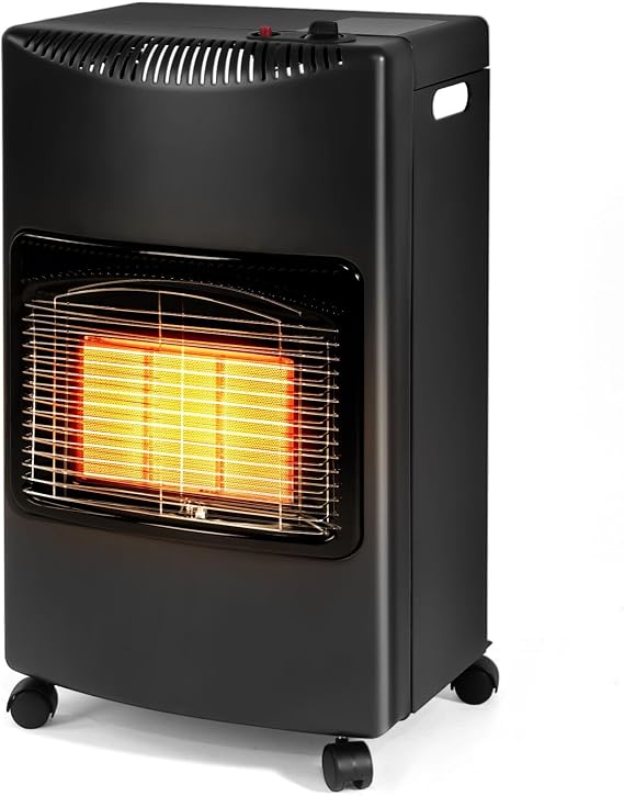 Propane Patio Heater, 18,000 BTU Foldable Outdoor Propane Heater with LP Regulator, Portable Gas Heaters for Camping, Garage, Porch and Backyard