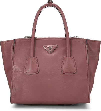 Pre-loved Pink Vitello Daino Trapeze Tote, Pink