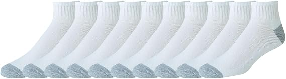 Amazon Essentials Men's Cotton Cushioned Moisture Wicking Ankle Sports Socks