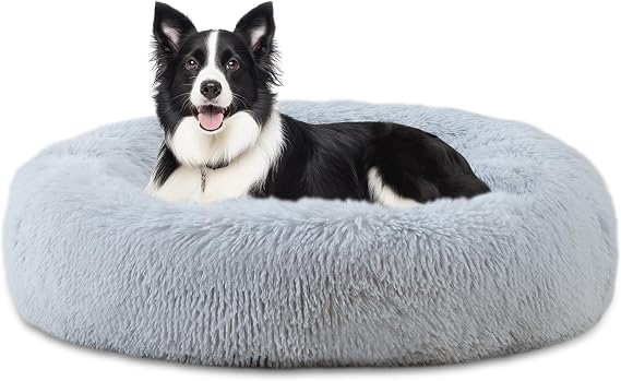 ELSKER&HOME 39'' Donut Dog Bed, Calming Dog Bed for Large Sized Dog