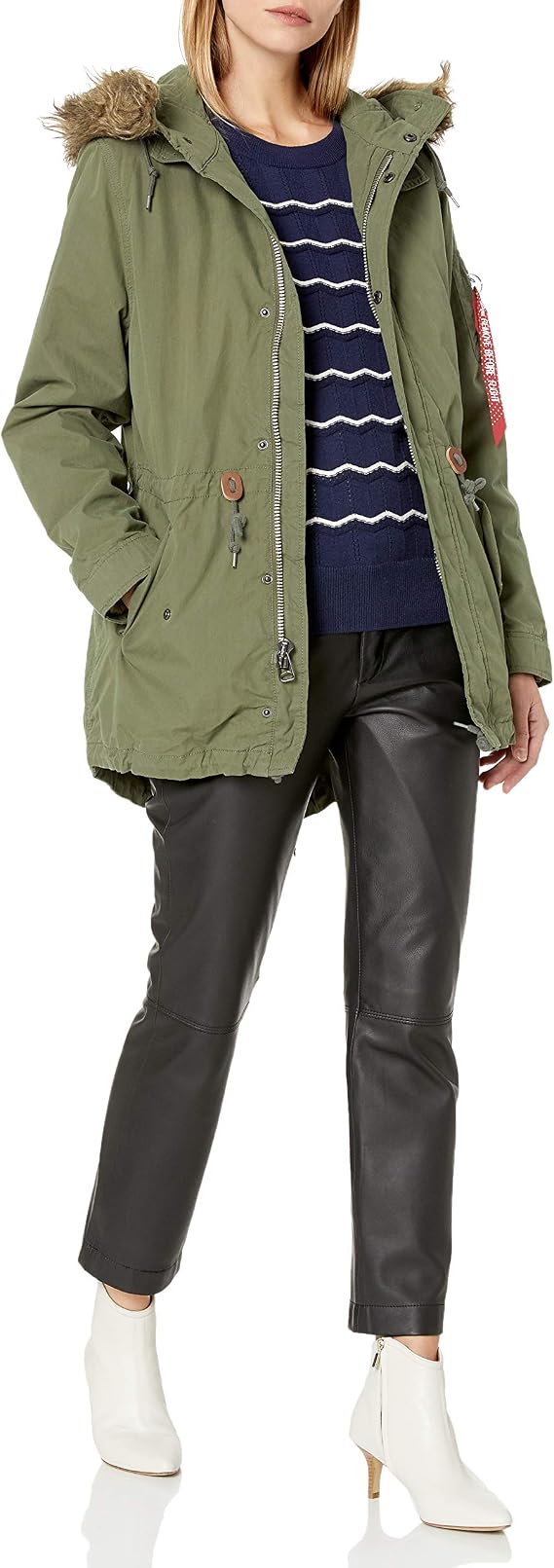 Alpha Industries Women's J-4 Fishtail Puffer Anorak