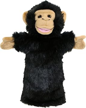 The Puppet Company Long-Sleeves Chimp Hand Puppet, 15 inches