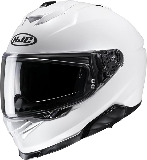 HJC I71 Full Face Motocycle Helmet. ECE 22.06 Sport Touring Motorbike Crash Helmet. Pearl White - XS