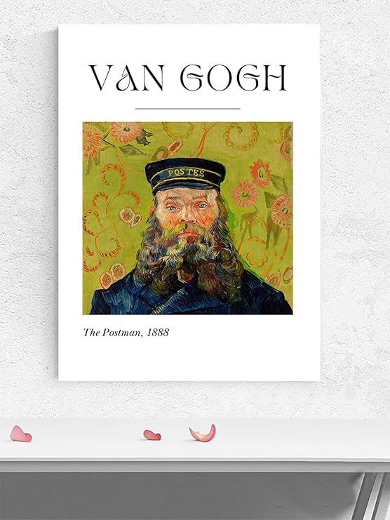 Postermanya Van Gogh The Postman, Postacı, İzlenimcilik Sanatsal Poster - Afiş - Dekoratif Duvar Poster