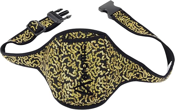 Special Edition Mic Belt - Sequin - Black/Gold