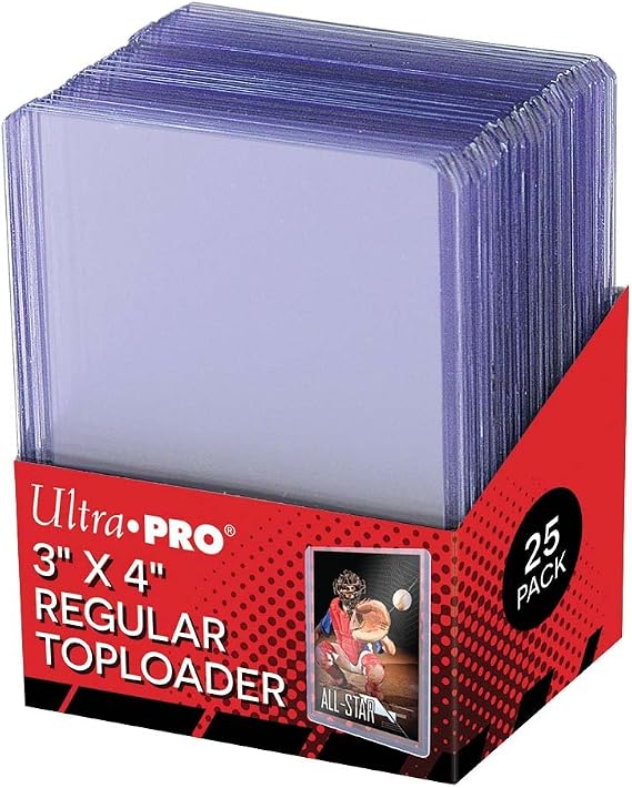 Ultra Pro 3" x 4" Clear Regular Top Loaders for Trading Cards 25 Pack