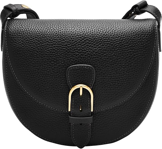 Fossil Women's Everleigh Leather Flap Crossbody Purse Handbag