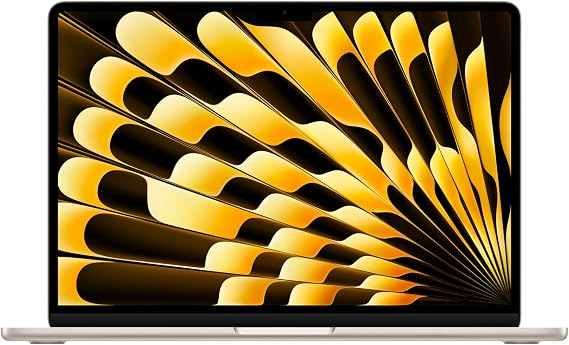 Apple 2025 MacBook Air 13-inch Laptop with M4 chip: Built for Apple Intelligence, 13.6-inch Liquid Retina Display, 24GB Unified Memory, 512GB SSD Storage, 12MP Center Stage Camera, Touch ID; Starlight