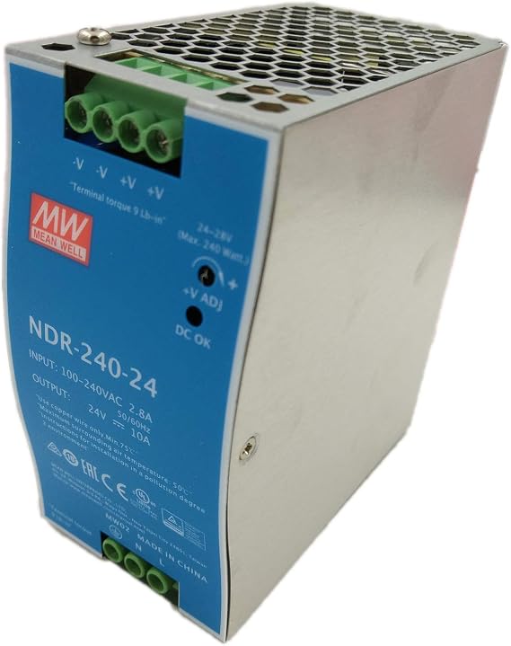 MW Mean Well NDR-240-24 24V 10A 240W Single Output Industrial DIN Rail Power Supply