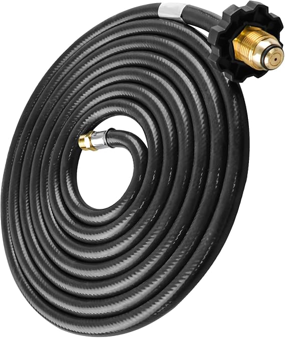 Propane Hose Fit for RV Camper Tank 12FT with 1/4 Inch Flare