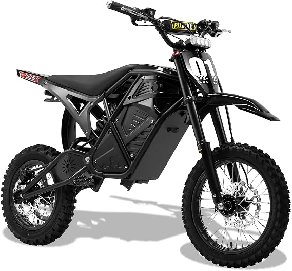 Electric Dirt Bike for Teens Adults, 3600W 3 Speed Mid-Drive Motor E Dirt Bike, 38MPH Off-Road Electric Motorcycle, 48V 23Ah Battery 53 Miles Long Range Dual Hydraulic Nitrogen Shock Absorbers